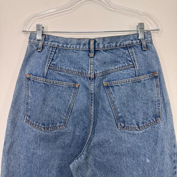 Vintage GAP Tapered Leg Mom Jeans Blue High Waist Rigid Casual Preppy Size 29 - Picture 6 of 10